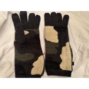 Portolano 100% Cashmere Camo Gloves One Size